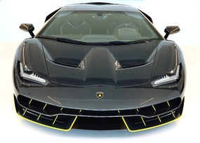 豪华黑色兰博基尼汽车图片